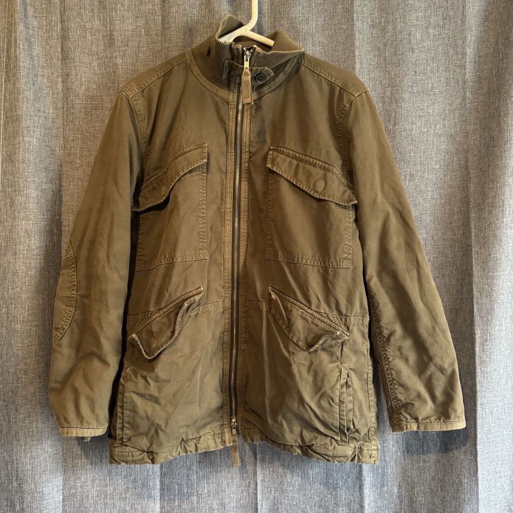 Madewell Jacket Green Women's M Full Zip Military Lined Coat Outdoor Casual
